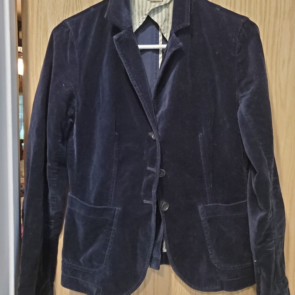 J. Crew velvet jacket